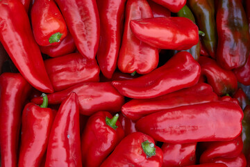Sweet pepper for sale on the market
