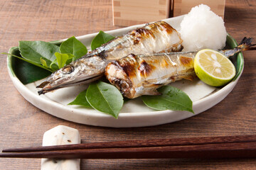 サンマの塩焼き