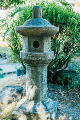 japanese lantern in the garden