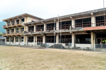 1991年に雲仙普賢岳火砕流により破壊された旧大野木場小学校