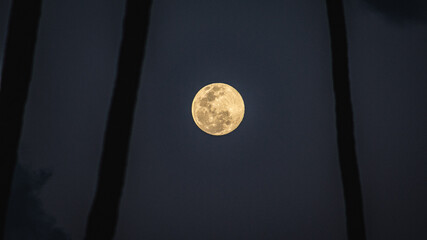 full moon over kauai