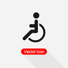 Disabled Icon Vector Illustration Eps10