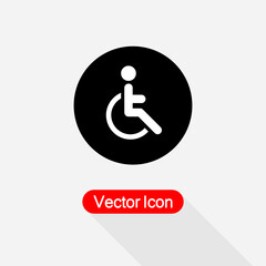 Disabled Icon Vector Illustration Eps10