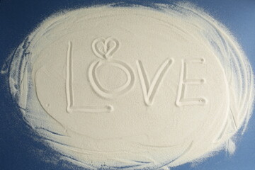 Words and symbols in the sand