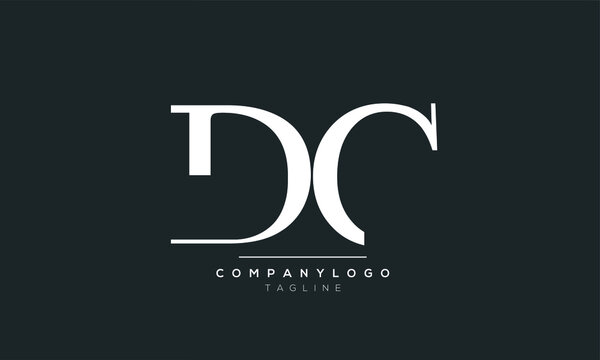 Alphabet letters Initials Monogram logo DC,CD,D AND C