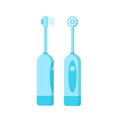 Fototapeta premium Electric toothbrushes icon isolated on white background. Vector flat illustration for web design.