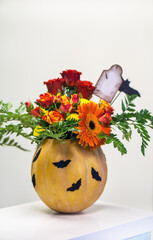 halloween flower arrangement