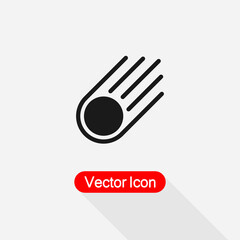 Falling Asteroid Icon comet icon Vector Illustration Eps10 © Mariia Semenova