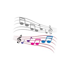 notes logo icon vector design