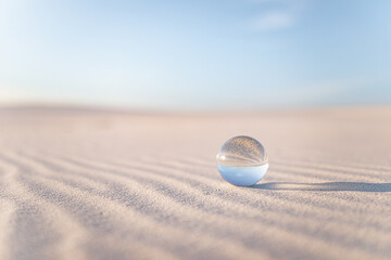 Fototapeta na wymiar sand glass ball