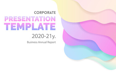 Vector decorative abstract multicolor background in trendy flat style with copy space for your text, vector illustration