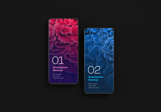 Smartphone Mockup for App and Mobile Web Design