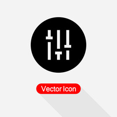 Fototapeta premium Filter Icon, Settings Icon Vector Illustration Eps10