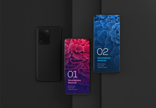 Smartphone Mockup for App and Mobile Web Design