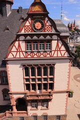Blick auf das Rathaus in der Historischen Altstadt von Limburg an der Lahn