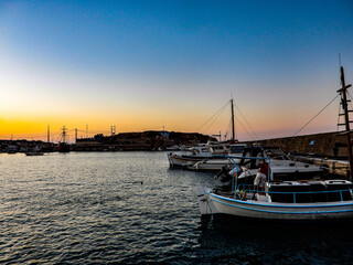 Fototapeta premium boats in the harbor