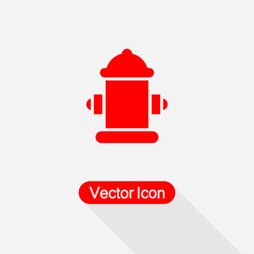 Fireplug Icon  Vector Illustration Eps10