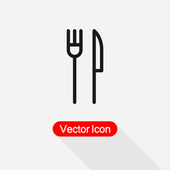 Fork And Knife Icon Vector Illustration Eps10