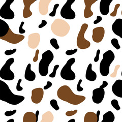 Fototapeta na wymiar cow spots seamless pattern. Endless texture wallpaper,printing on fabric