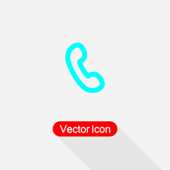 HandSet Icon, Phone Icon Vector Illustration Eps10