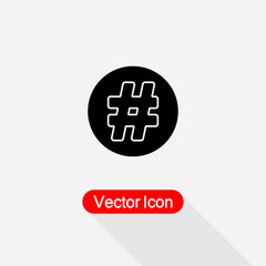 Hashtag Icon vector illustration Eps10
