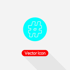 Hashtag Icon vector illustration Eps10
