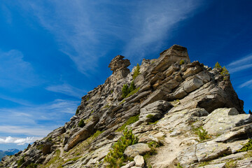 Rock of Tougne in the Alps - Méribel
