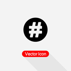 Hashtag Icon vector illustration Eps10
