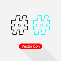Hashtag Icon vector illustration Eps10