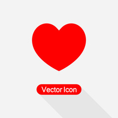 Heart Love Icon, Valentine Day Icon vector illustration Eps10