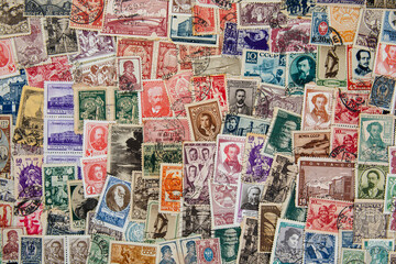 Vintage russian poststamp