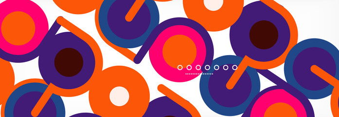 Circles and lines abstract background for covers, banners, flyers and posters and other templates