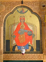 Fototapeta premium Temple icon of the Mother of God 