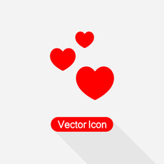 Love Icon, Hearts Icon Vector Illustration Eps10