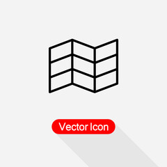 Map Icon, Map Symbol Vector Illustration Eps10
