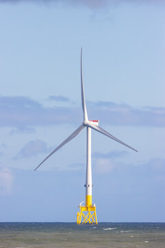 Offshore wind turbine, part of a windfarm