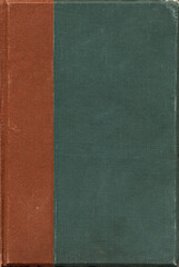 Fototapeta premium Textile texture. Old book cover. Rough canvas surface. Blank retro page. Empty place for text. Perfect for background and vintage style design.