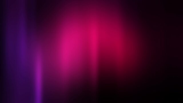 Abstract animation. Shining on a dark background. The purple and blue auroras flow over. Northern Lights.