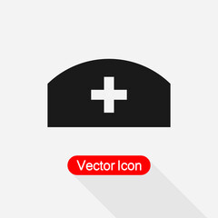 Nurse Hat Icon Vector Illustration Eps10