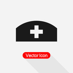 Nurse Hat Icon Vector Illustration Eps10