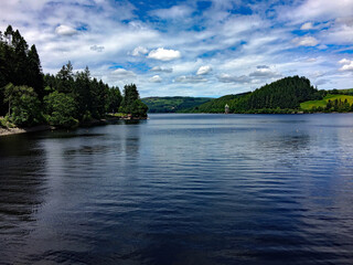 Fototapeta na wymiar A view of Lake Vyrnwy in North Wales