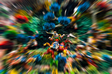 radial blur fresco detail