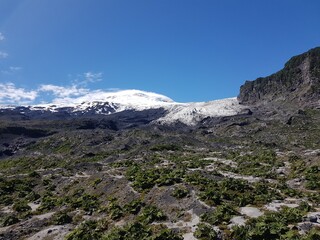 paisaje, montañas, nieve