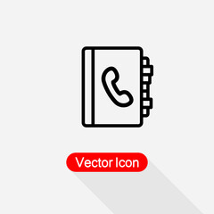 Phone Book Icon Vector Illustration Eps10