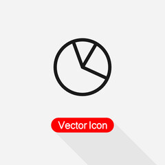 Pie Chart Icon Vector Illustration Eps10