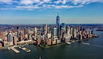 Fototapeta premium Aerial view of New York