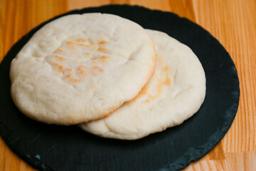 flat cake pita tortilla lavash on the table