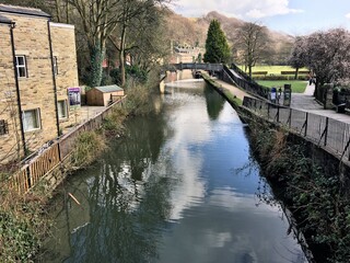 A view of Hebden Bridge in Yorkshire