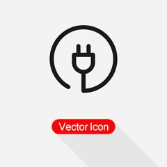 Plug Sockets Icon vector illustration Eps10