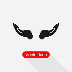 Prayer Hands Icon Vector Illustration Eps10